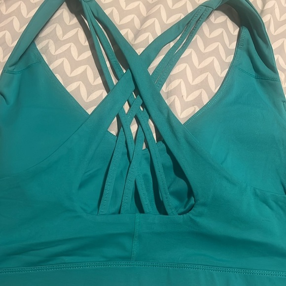Id Ideology Womens Plus Size Sports Bra | Tropical Surf/Teal | NEW/NWT!!💙💚 - Picture 2 of 7